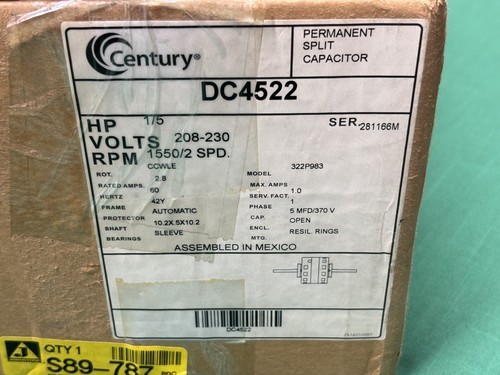 Nuovo century dc4522 motore - nuovo,